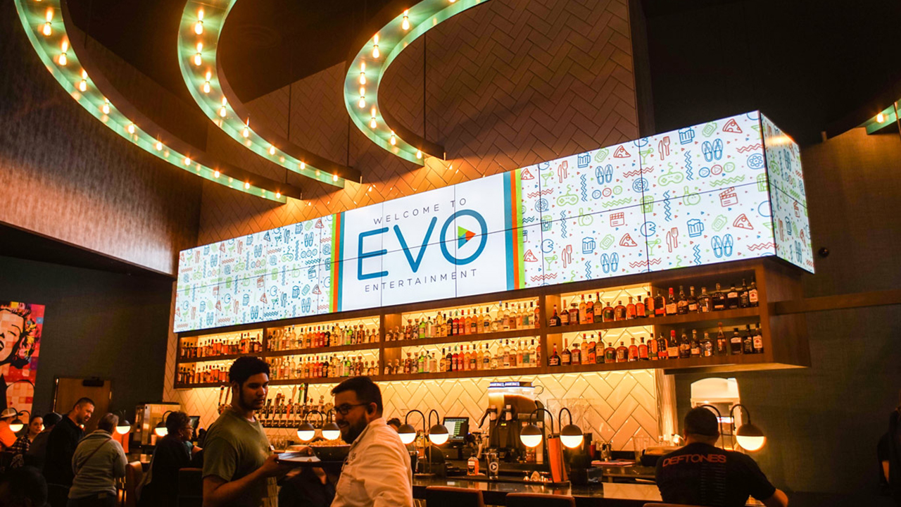 EVO Bar with digital video wall