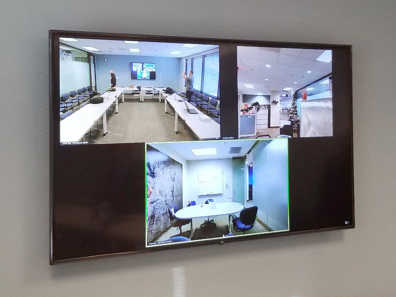 Video conferencing solution featuring Zoom for a conference room