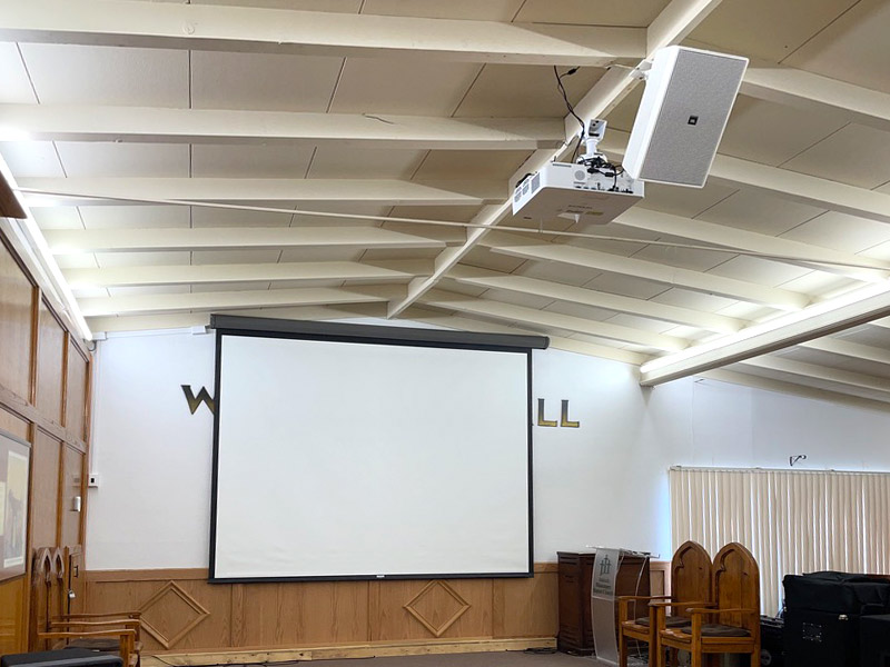 Motorized Screen and Project in House of Worship