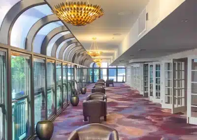 in-ceiling speakers in hallway